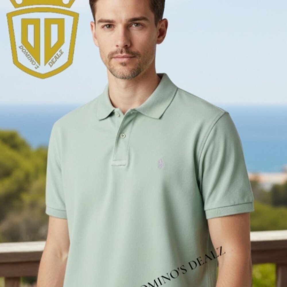 Polo Ralph Lauren Classic Fit Polo Shirt –‎ Size XL – Jade Green with Lilac Lo